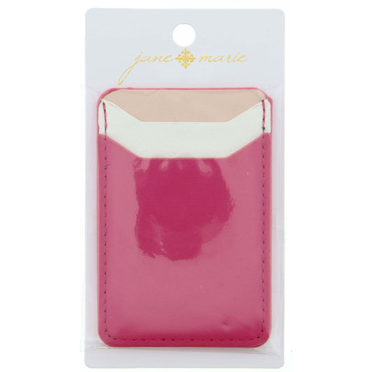 Light Pink, White, and Hot Pink Phone Wallet
