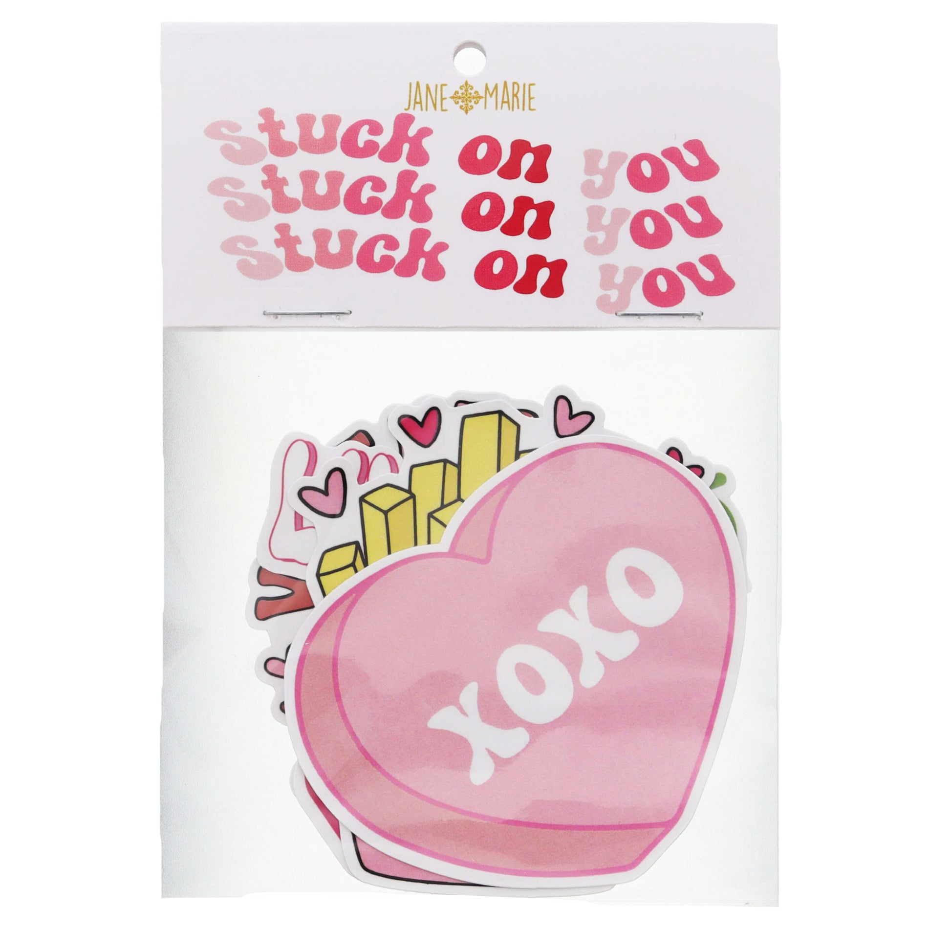 Set of 4 Stickers, Valentine Vibes