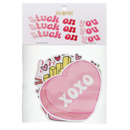 Set of 4 Stickers, Valentine Vibes