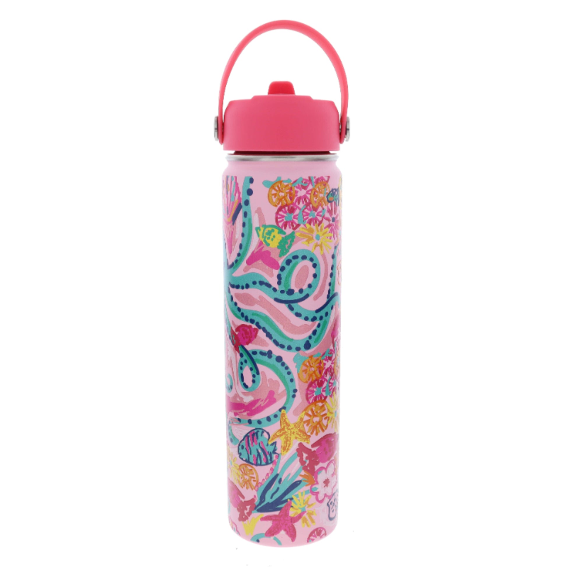 Ocean Jungle 24 Oz. Skinny Bottle With Straw Cap