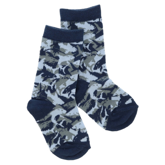 Kids - Boys A Shiver of Sharks Tall Sock