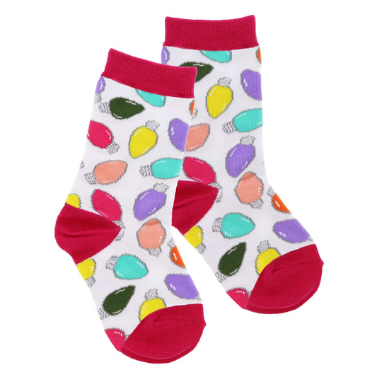 Kids Holiday Lights Tall Sock