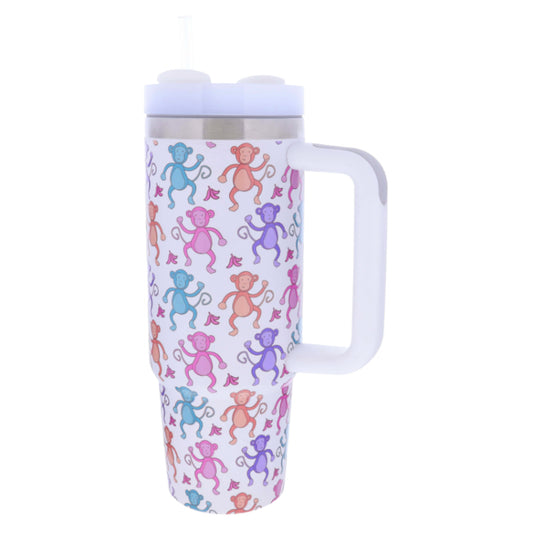 BaNaNa's 30 Oz. Tumbler With Straw and Handle