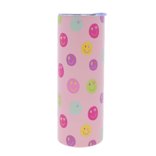 Happy Days Ahead 20 Oz. Skinny Tumbler With Lid And Straw