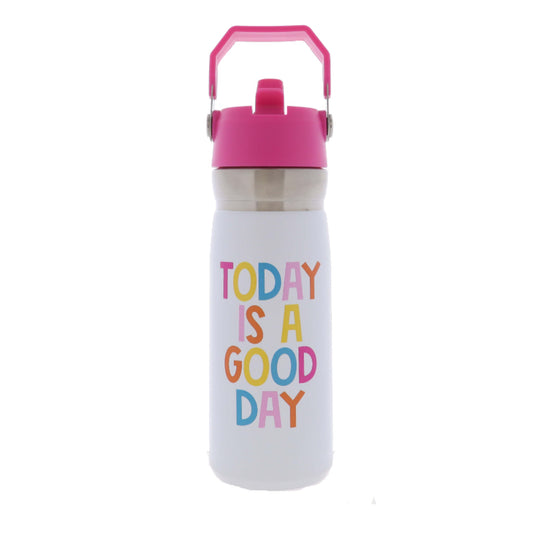 Today is a Good Day 22 Oz. Water Bottle With Straw Cap