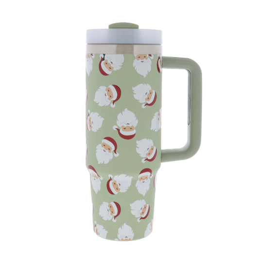 Good Tidings 30 Oz. Tumbler With Straw and Handle
