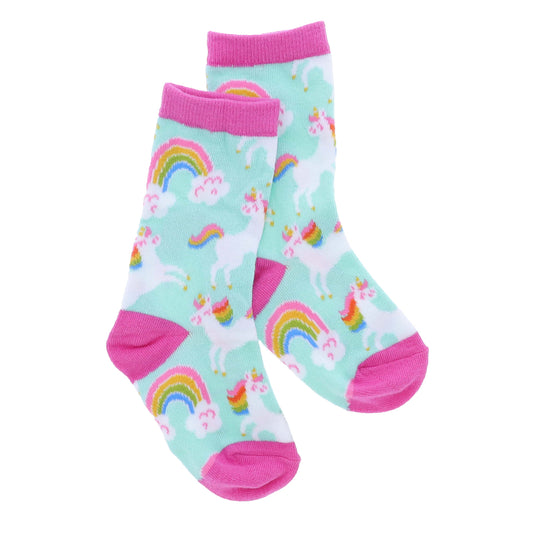Kids Leaping Unicorn Tall Sock