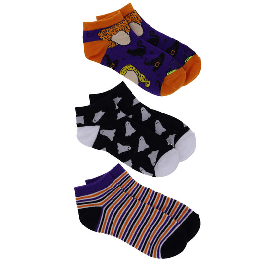Boo!, I Smell Children, & Stripe Ankle Sock 3-Pack