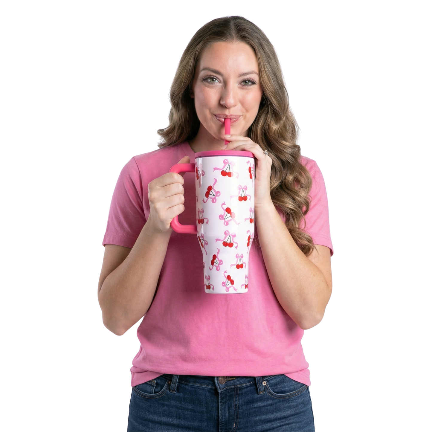 Sweetie 30 Oz. Tumbler With Flip Straw and Handle