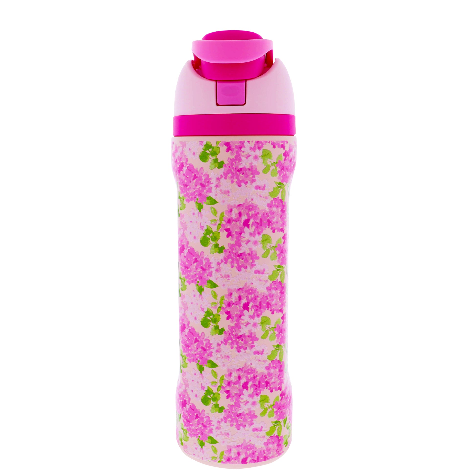 Darling Hydrangea 24 Oz. Water Bottle With Straw Cap