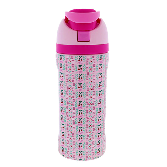 Kids Cherry on Top 16 Oz. Water Bottle With Straw Cap