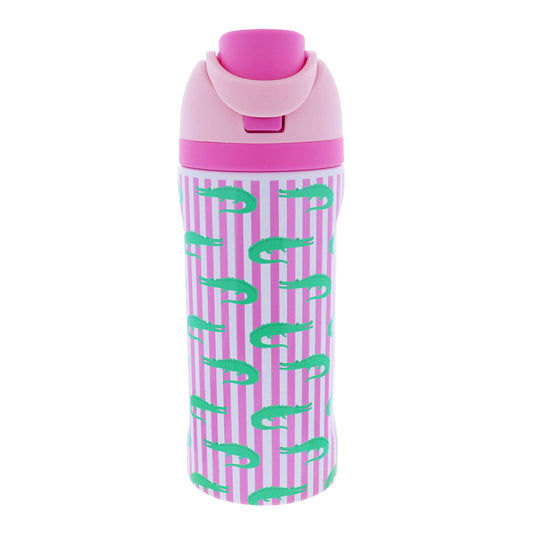 Kids Later, Gator 16 Oz. Water Bottle With Straw Cap
