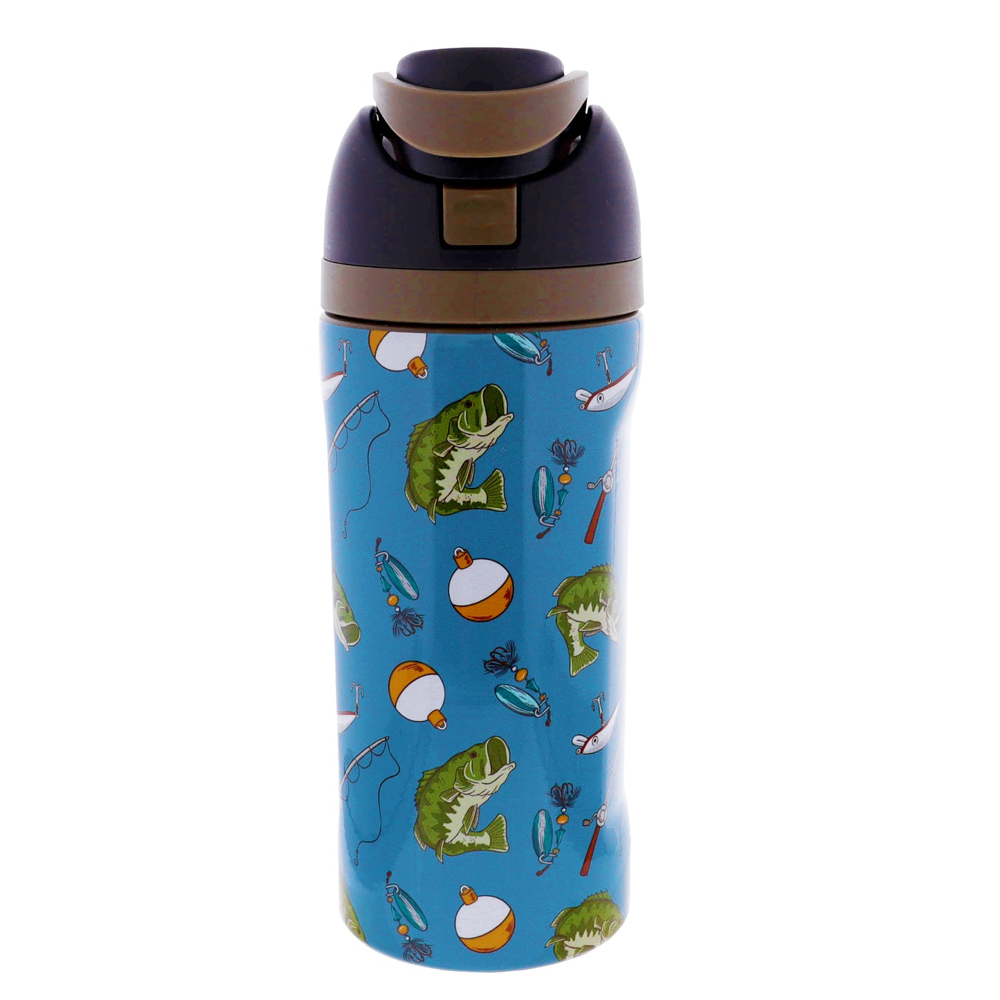 Kids Reel Cool 16 Oz. Water Bottle With Straw Cap