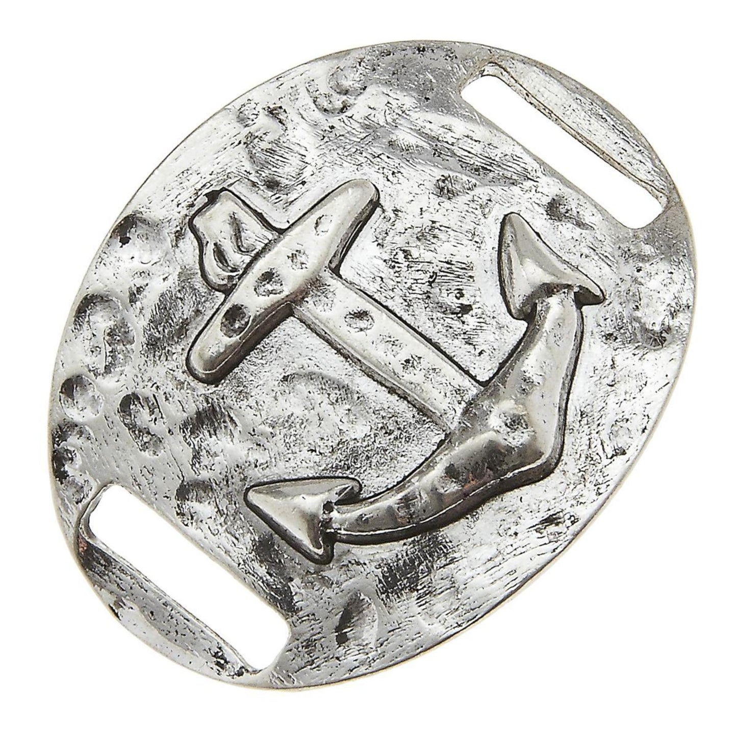 Antique Silver Anchor Slide
