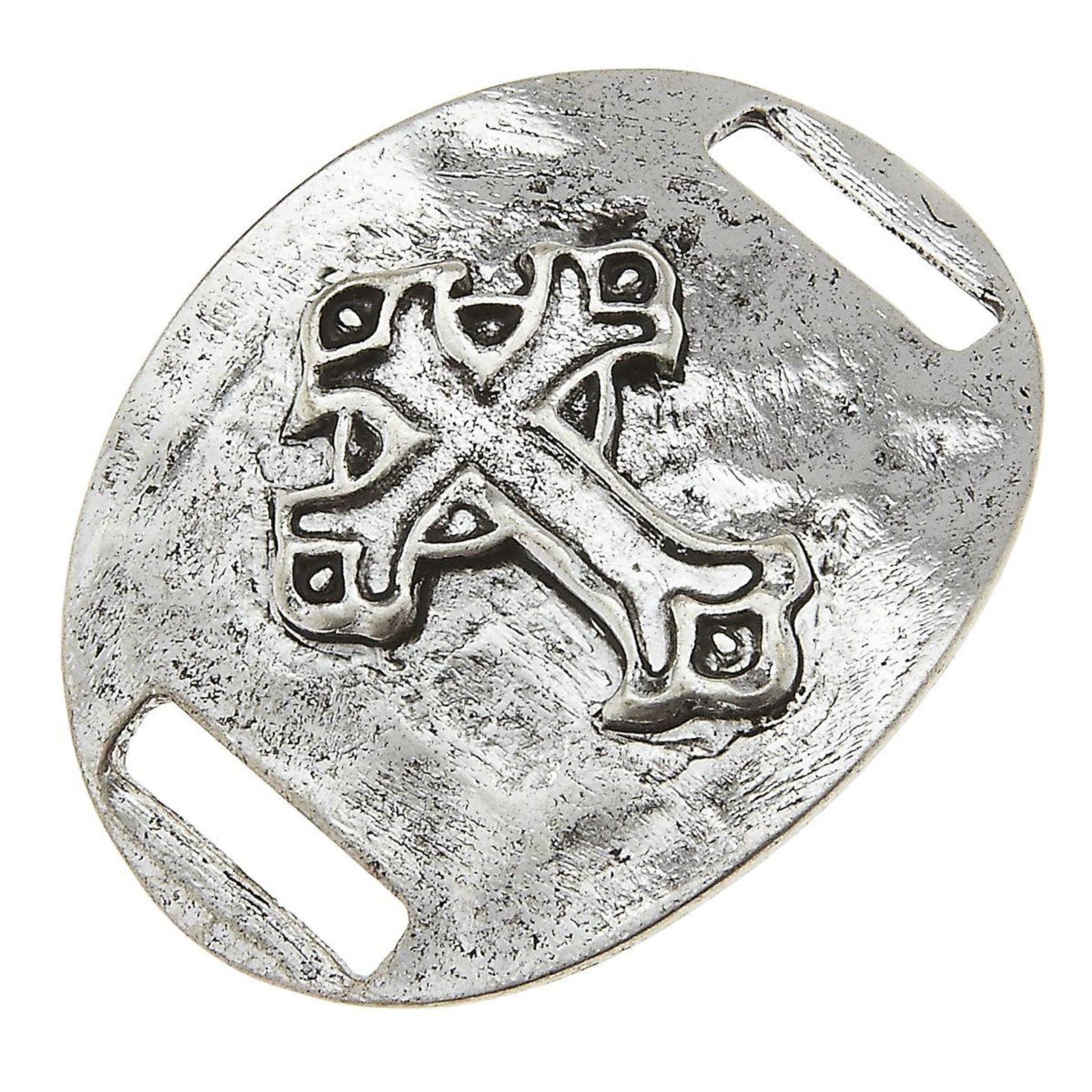 Antique Silver Cross Slide
