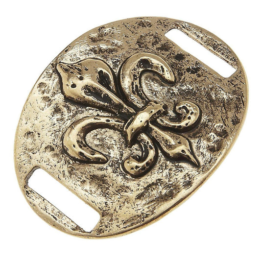 Antique Gold Fleur De Lis Slide