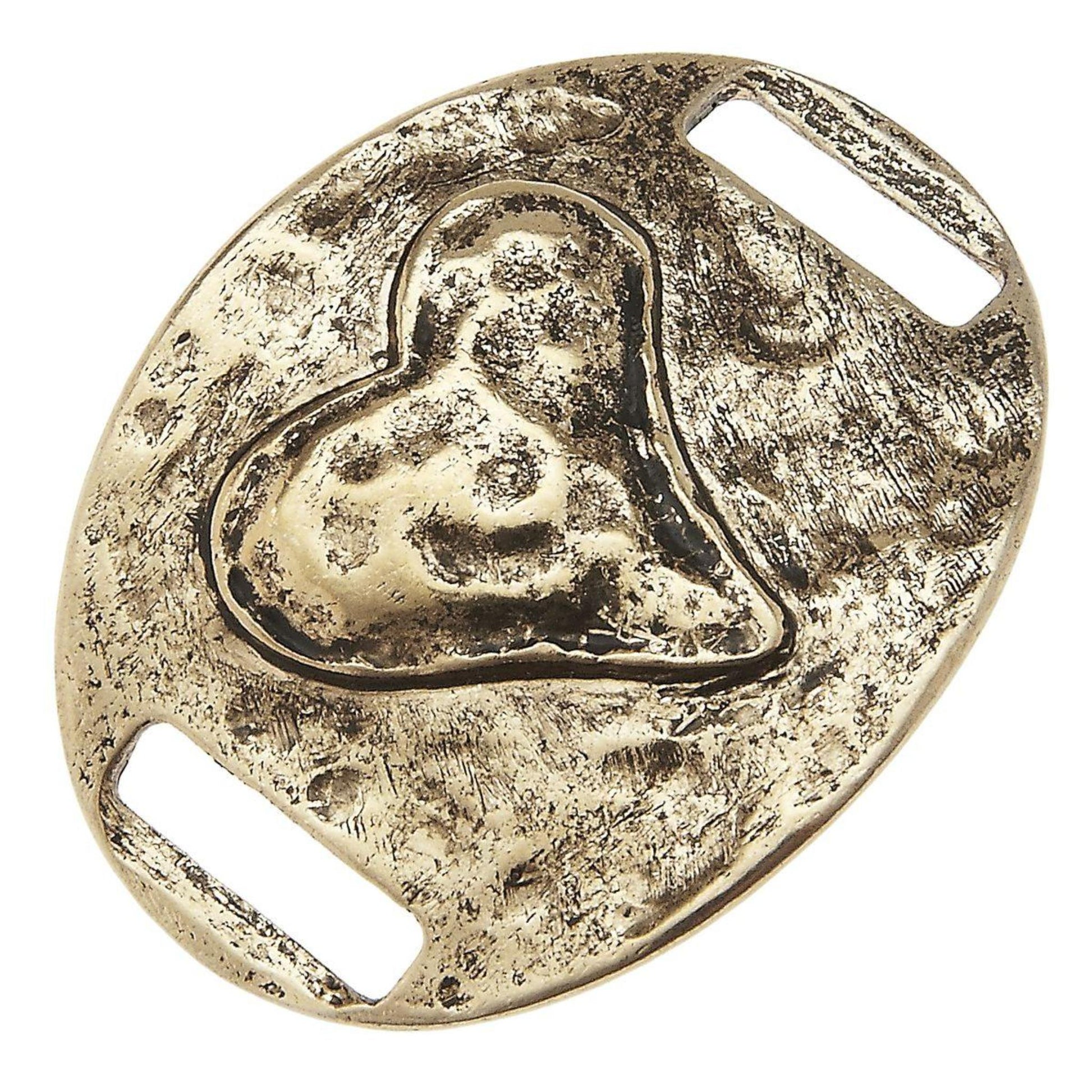 Antique Gold Heart Slide
