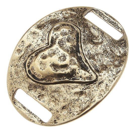 Antique Gold Heart Slide