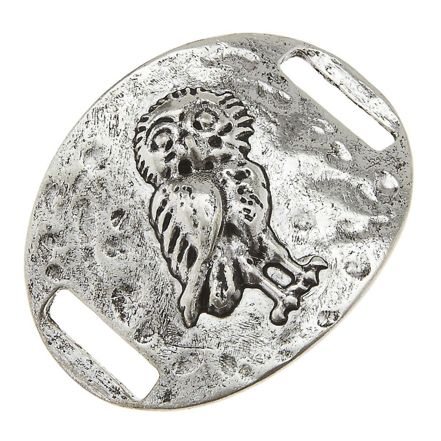 Antique Silver Owl Slide