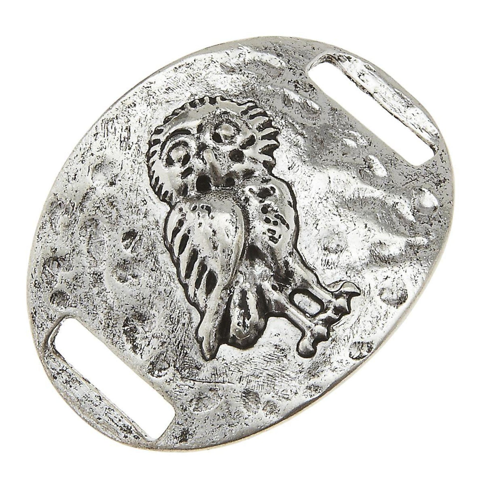 Antique Silver Owl Slide