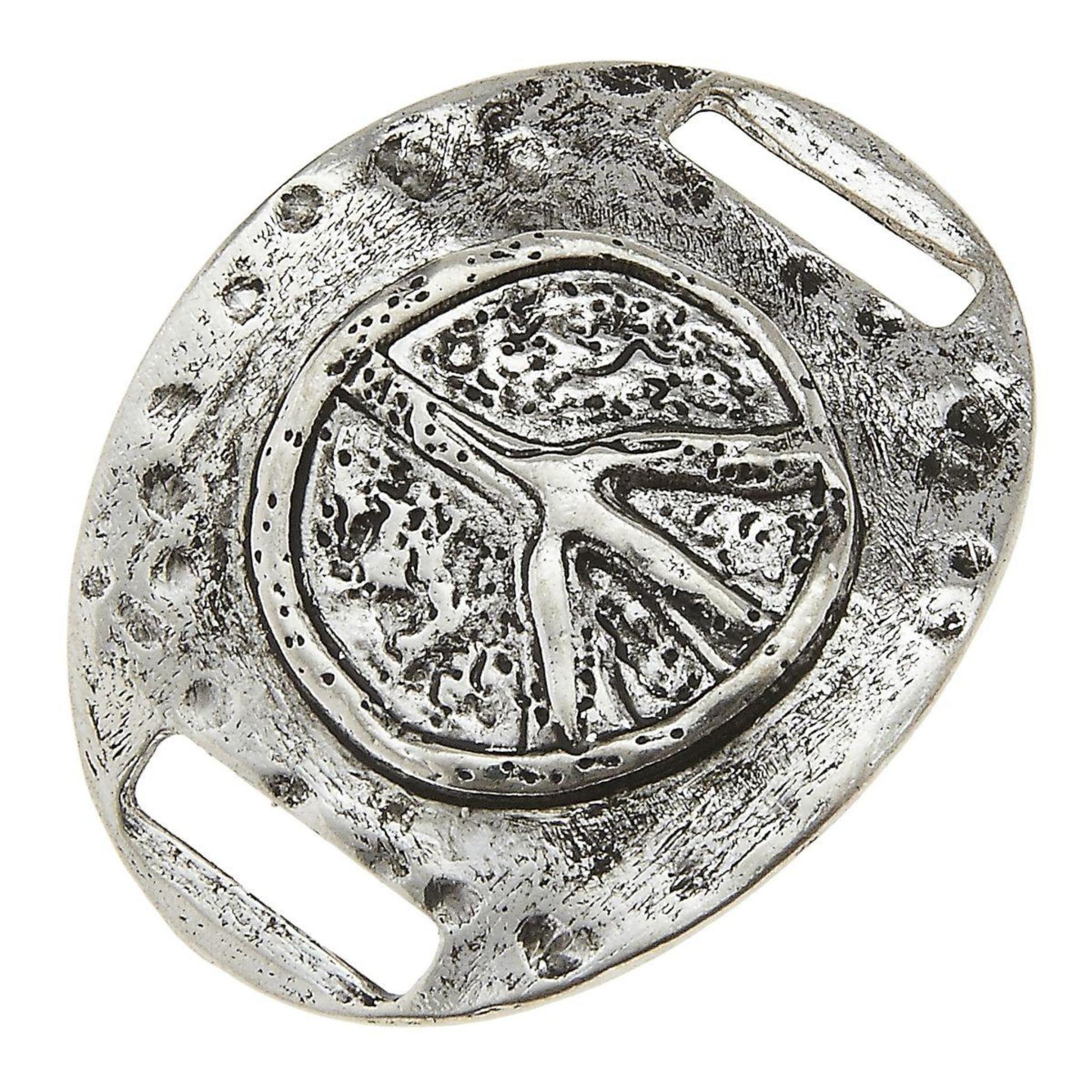 Antique Silver Peace Slide