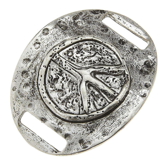 Antique Silver Peace Slide
