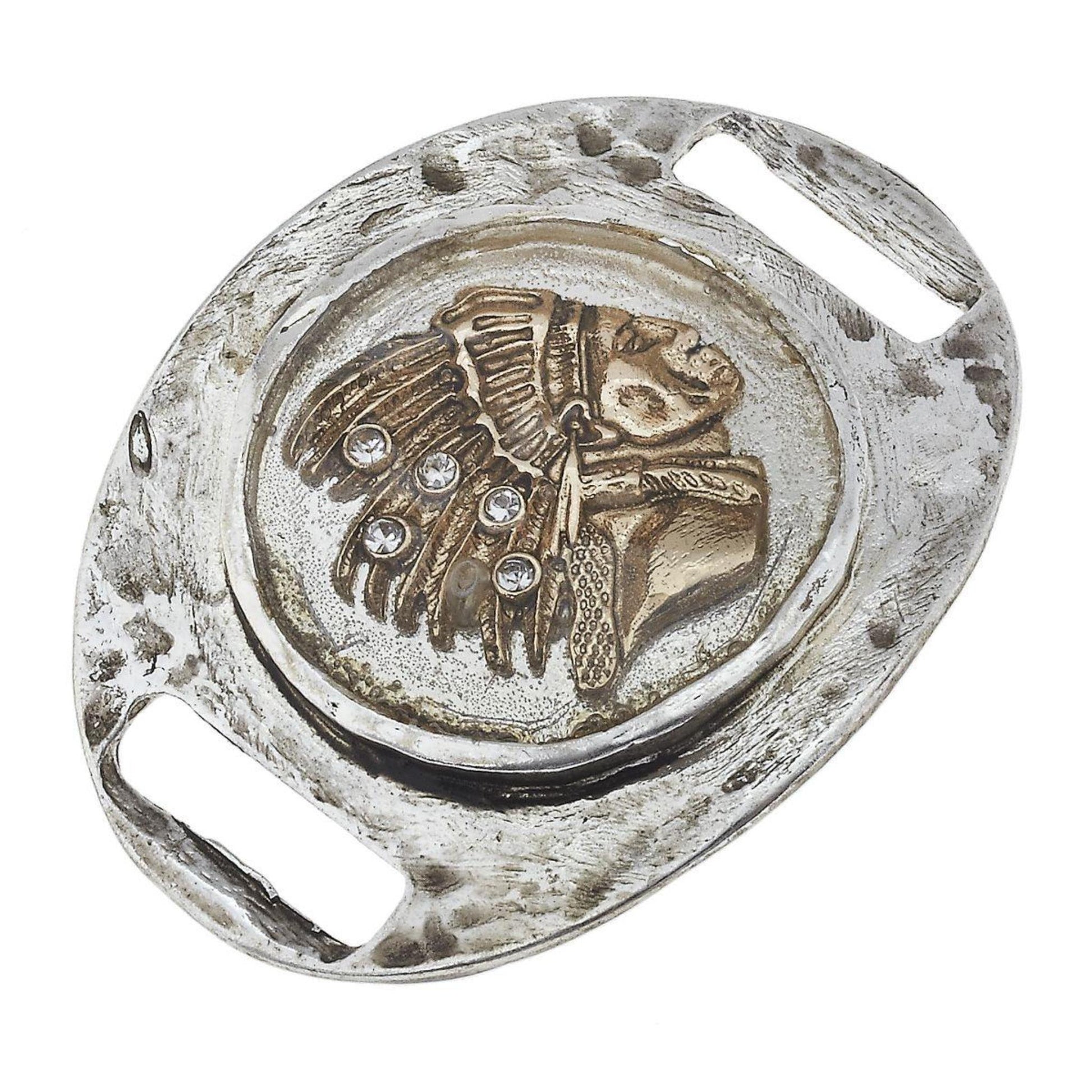 Indian Chief with Rhinestone Large Slide