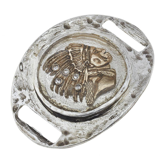 Indian Chief with Rhinestone Large Slide