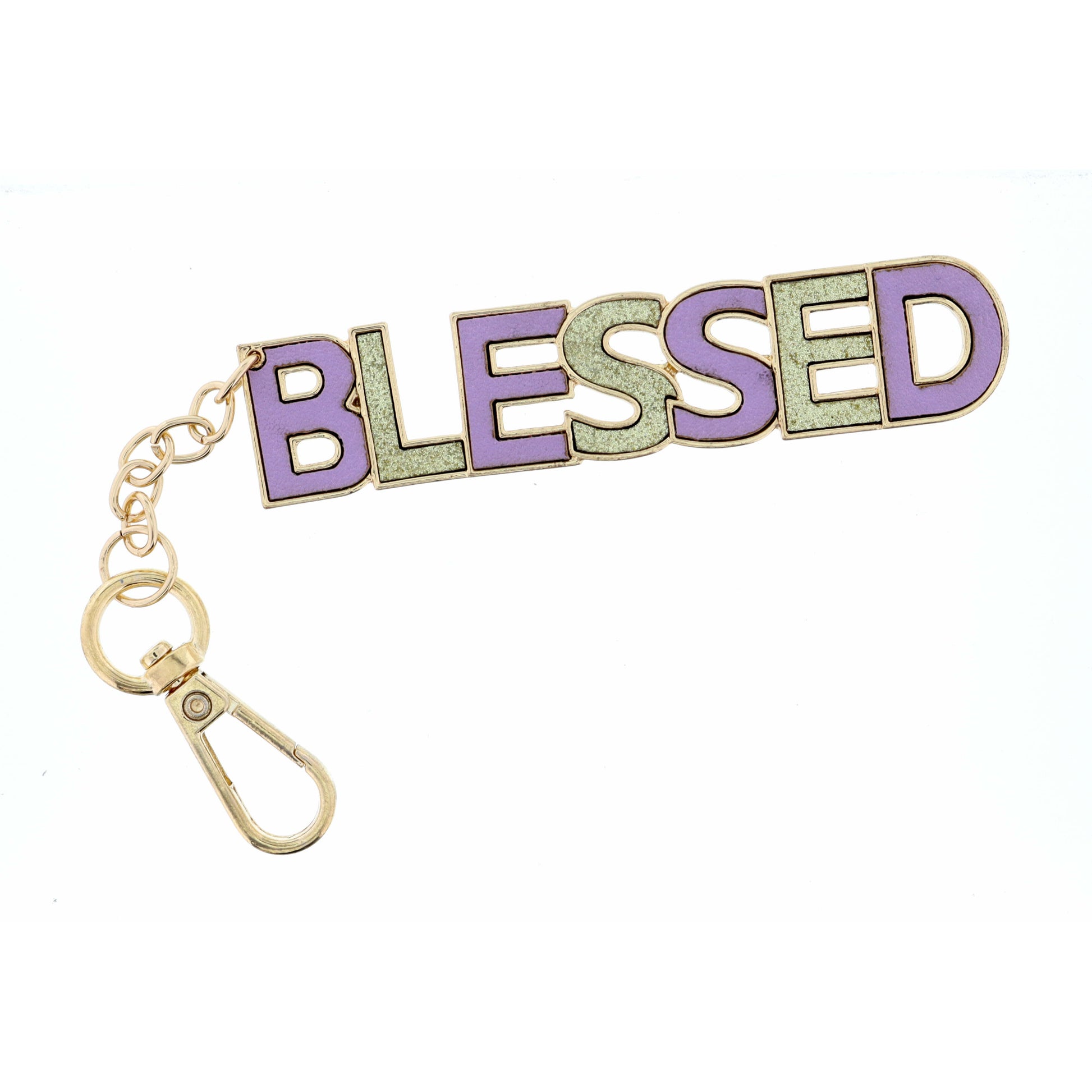 Blessed Leather Keychain