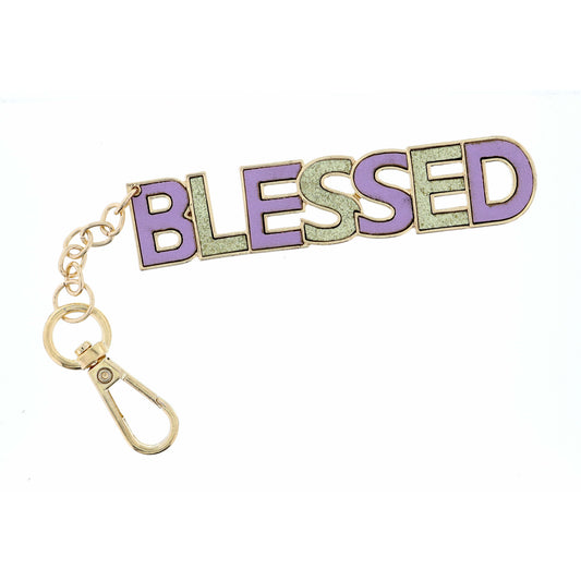 Blessed Leather Keychain