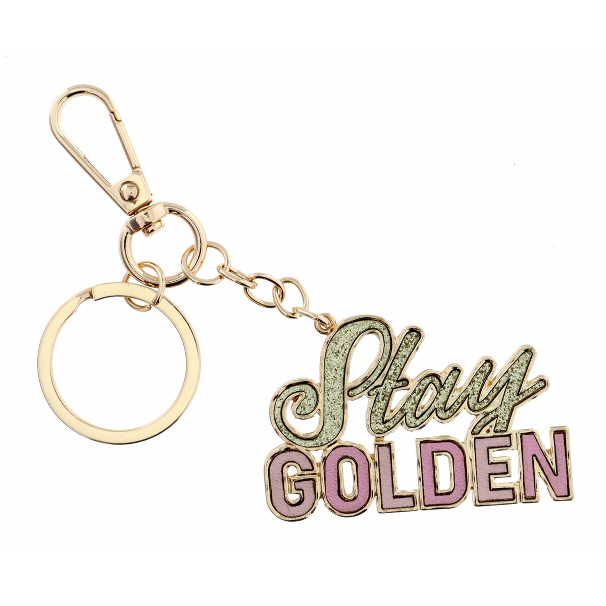 Jane Keychain Stay Golden Leather Keychain – Jane Marie