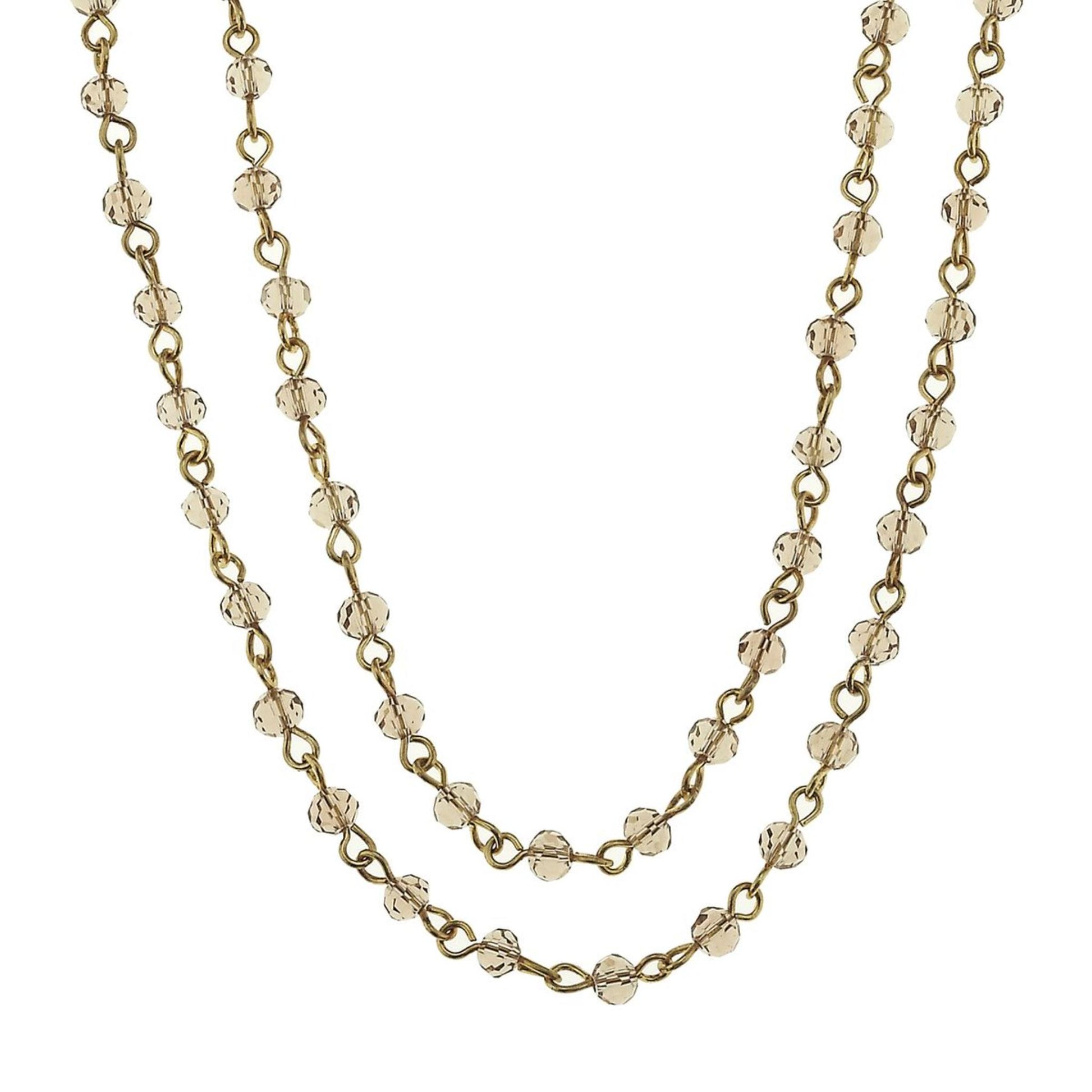 Antique Gold and Platinum Linked Necklace