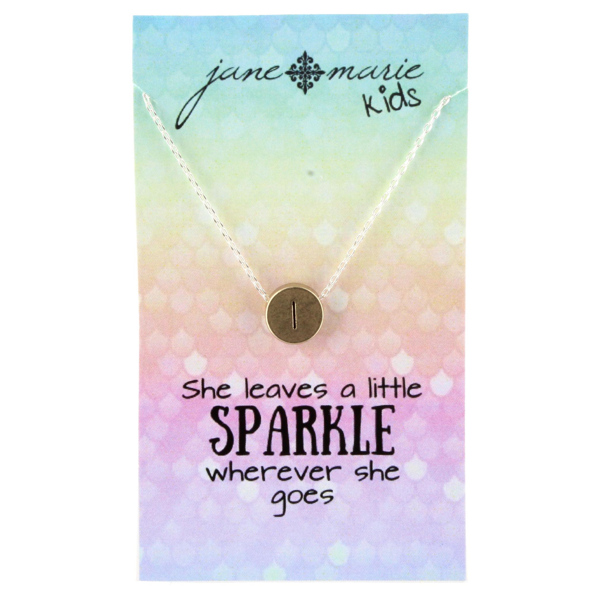 14" Gold Disk L Intial Necklace with Silver Chain and Heart on back, 3" Ext