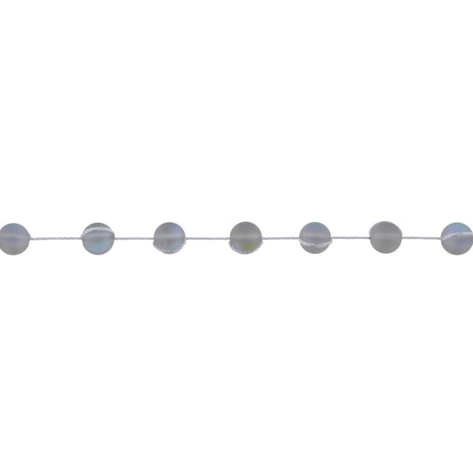 13" Grey Opalized Knotted Choker Necklace , 3" Ext
