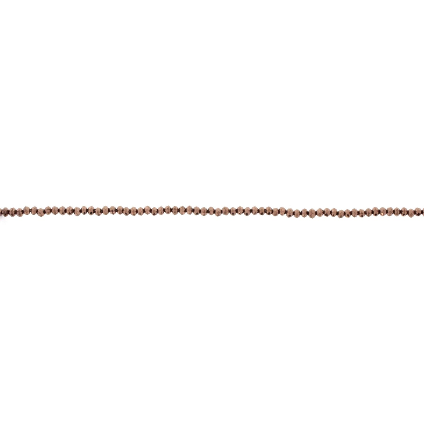 18" Chocolate Beaded Delicate Layering Necklace, 3" Ext