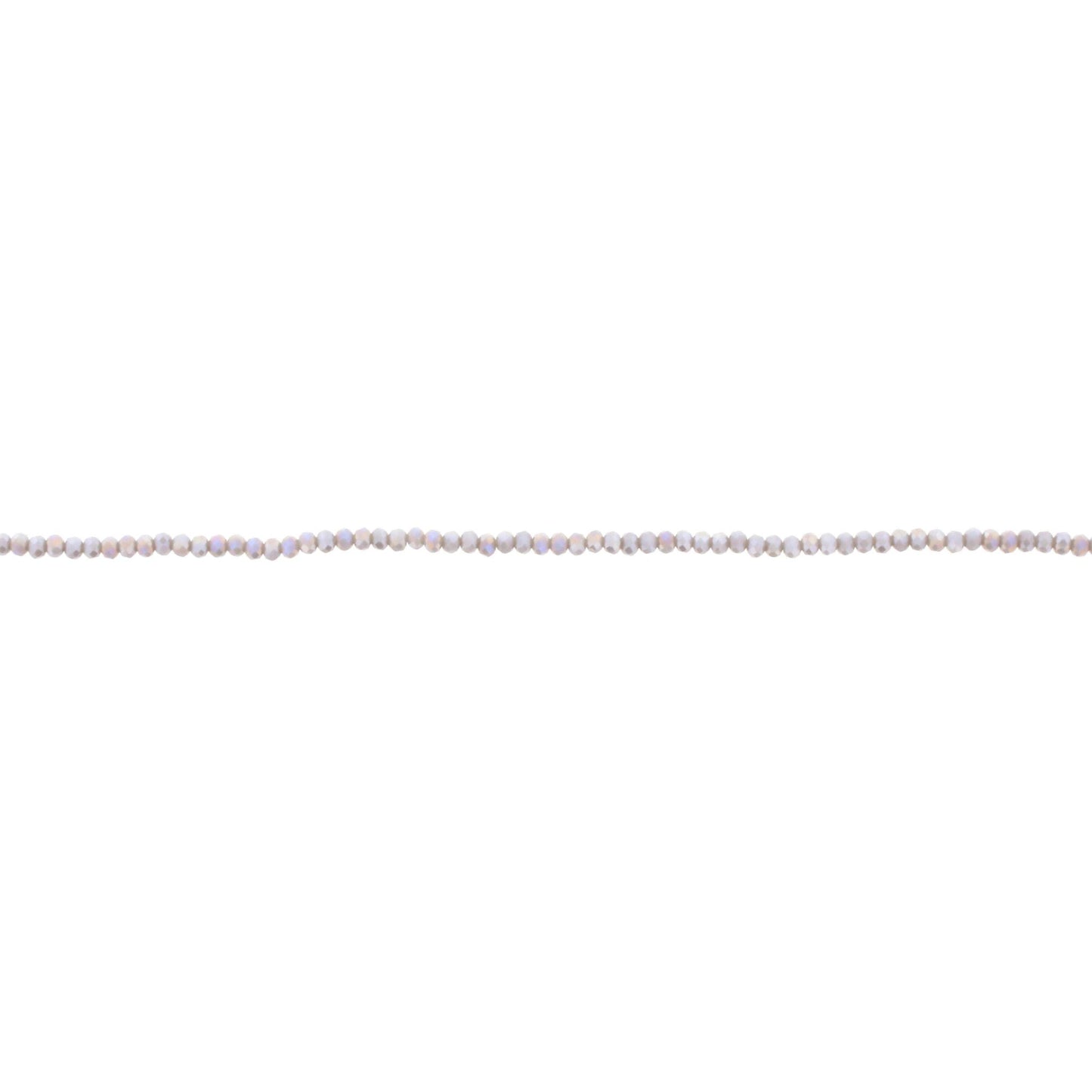 18" Grey Beaded Delicate Layering Necklace, 3" Ext