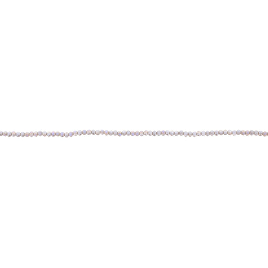 18" Grey Beaded Delicate Layering Necklace, 3" Ext