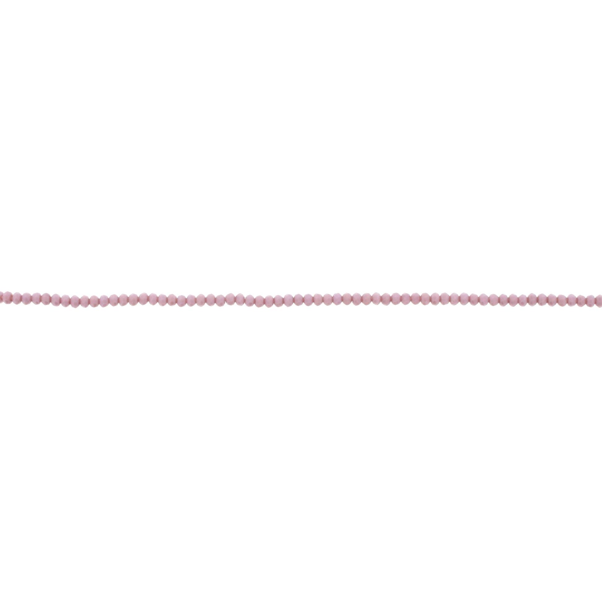 18" Lavender Beaded Delicate Layering Necklace, 3" Ext