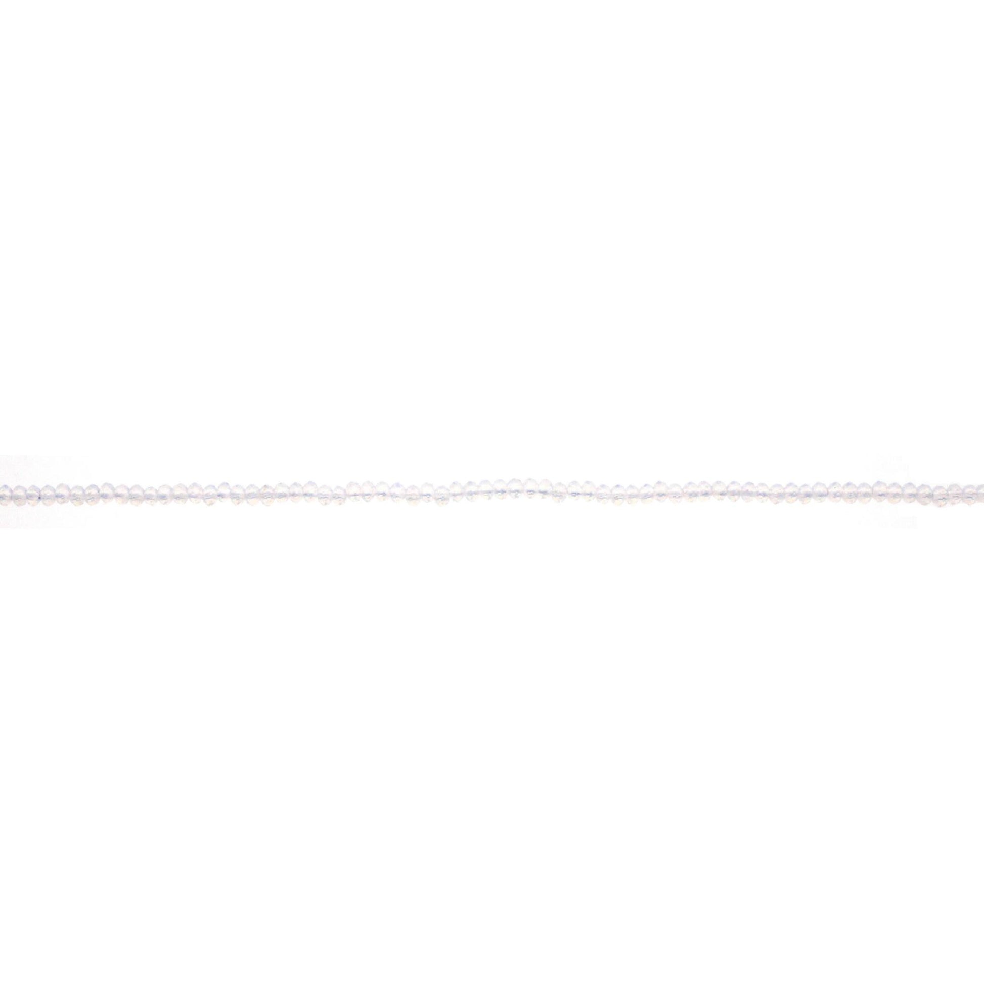 18" Moonstone Beaded Delicate Layering Necklace, 3" Ext