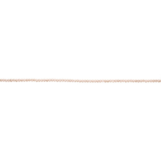 18" Nude Beaded Delicate Layering Necklace, 3" Ext