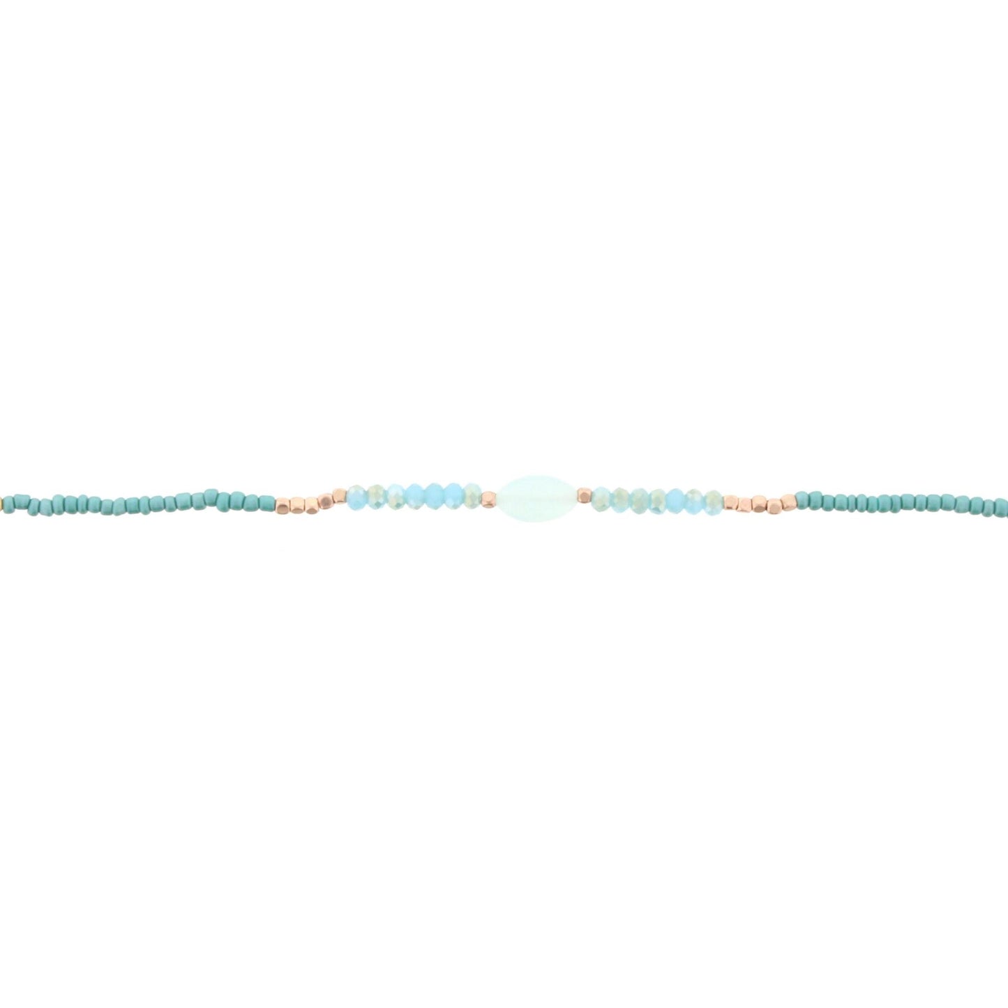 12" Kids Mint Choker Necklace with Mint Stone,2" Ext,