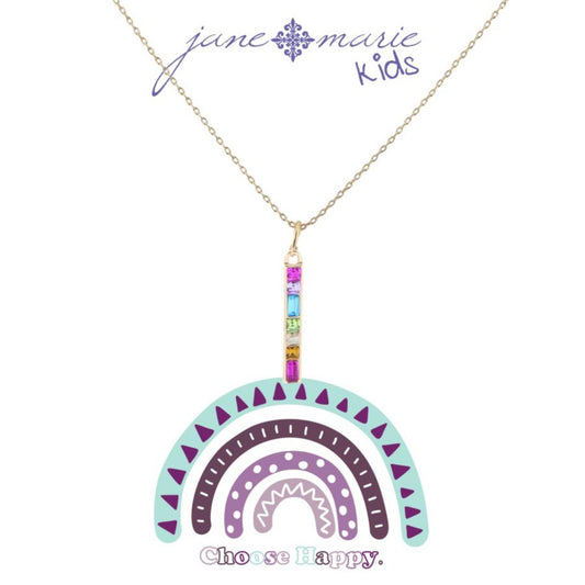 Kids 14" Hot Pink, Lavender, Lime, Turquoise Multi Czech Stone Vertical Bar Necklace, 3" Ext
