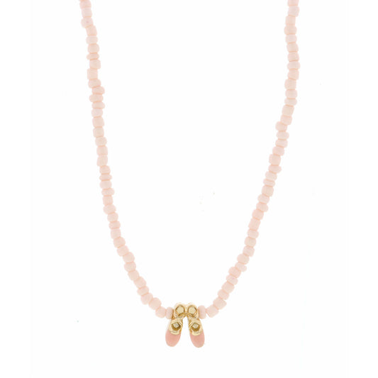 Kids 14" Multi Sead Bead with Cross Necklace, 3" Ext