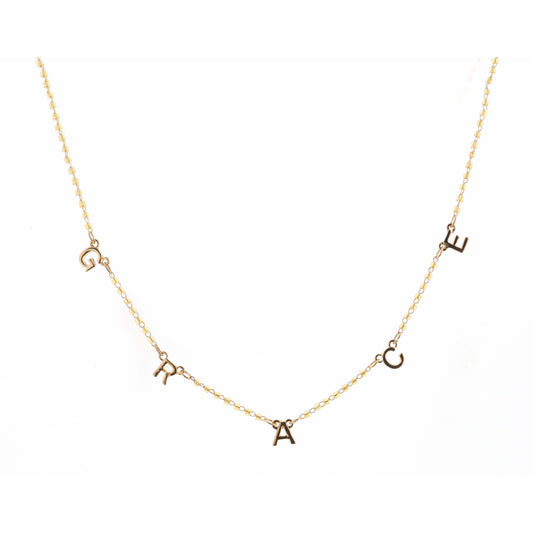 16" Faceted Champagne Grace Necklace, 3" Ext