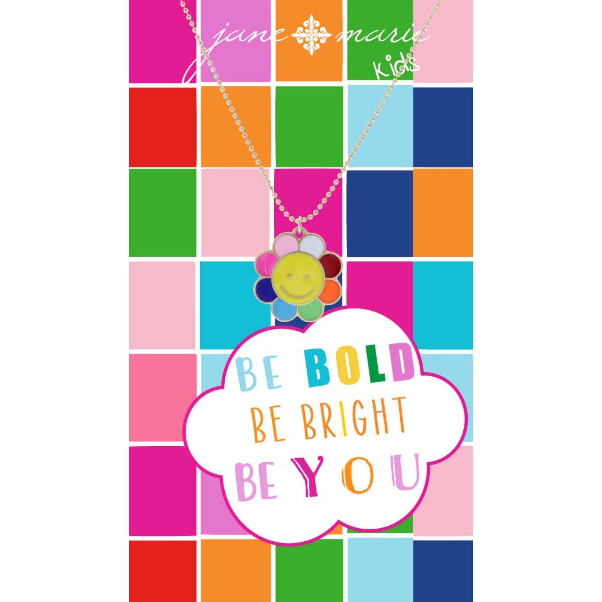 Kids 14" Unicorn Enamel Oval Necklace, 3" Ext