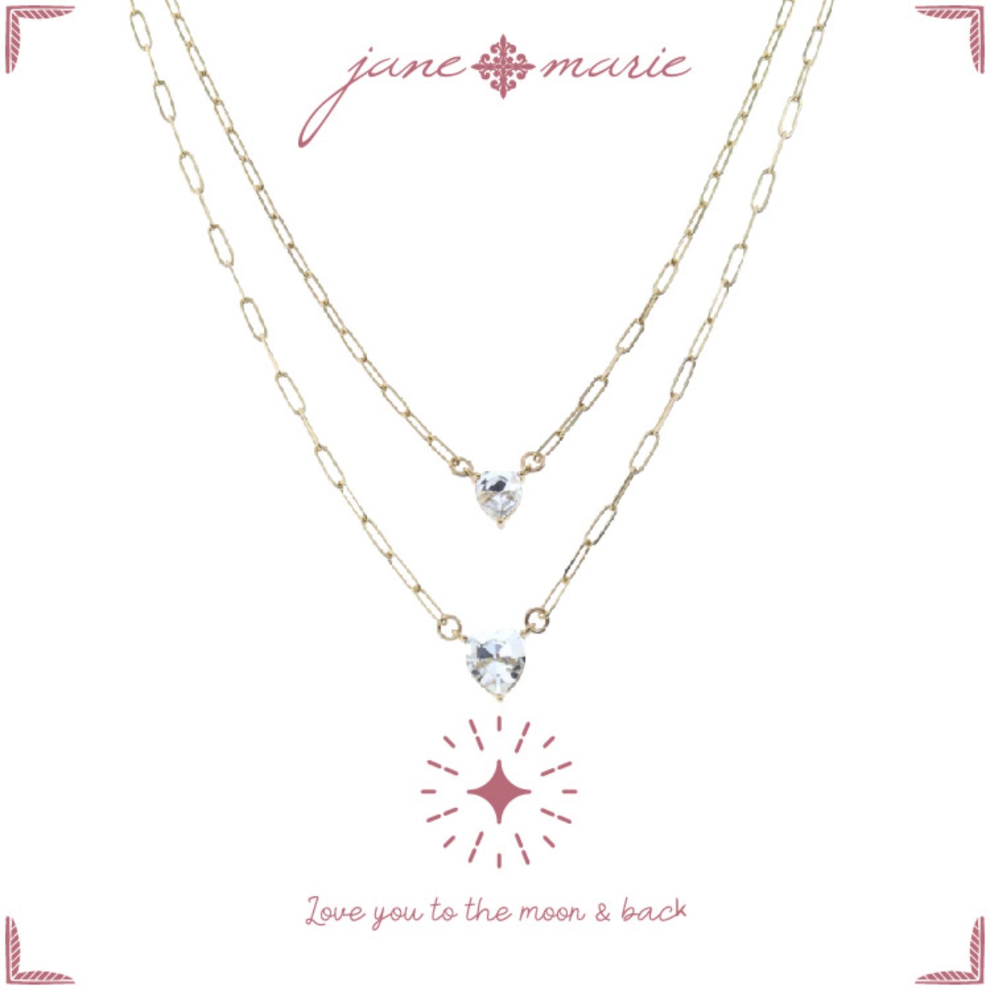 Kids 14", 16" Mom + Daughter Set, Hearts Necklace, 3" Ext