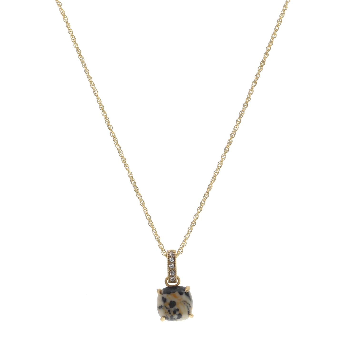 16" Dalmatian Cushion Necklace, 3" Ext