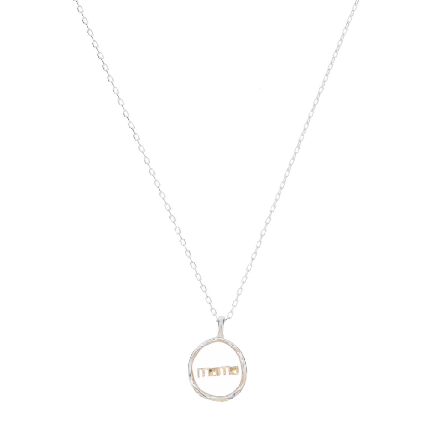 Gold Circle Encasing with Gold Cross Set in Clear Resin Necklace