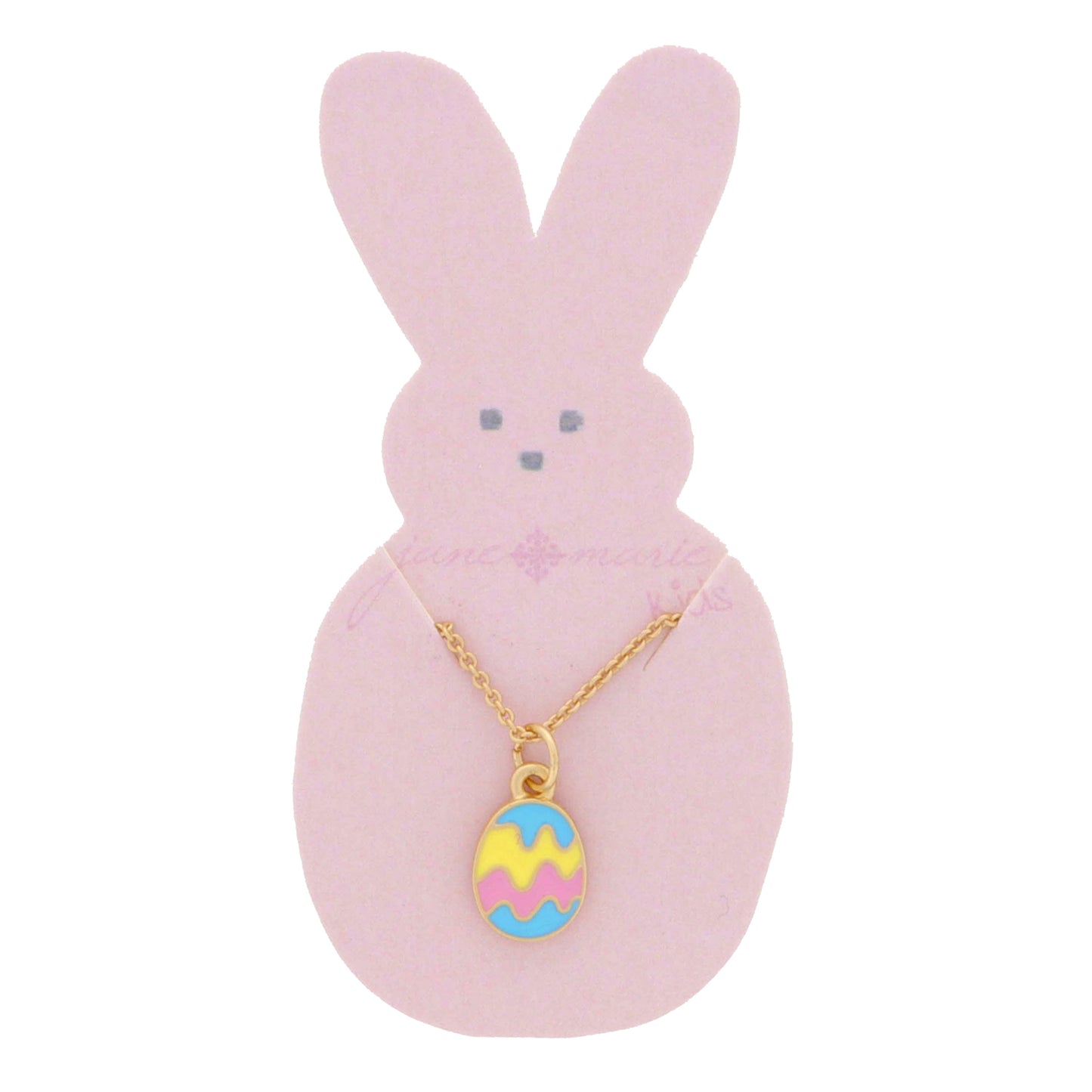 Kids Pastel Enamel Easter Egg Necklace