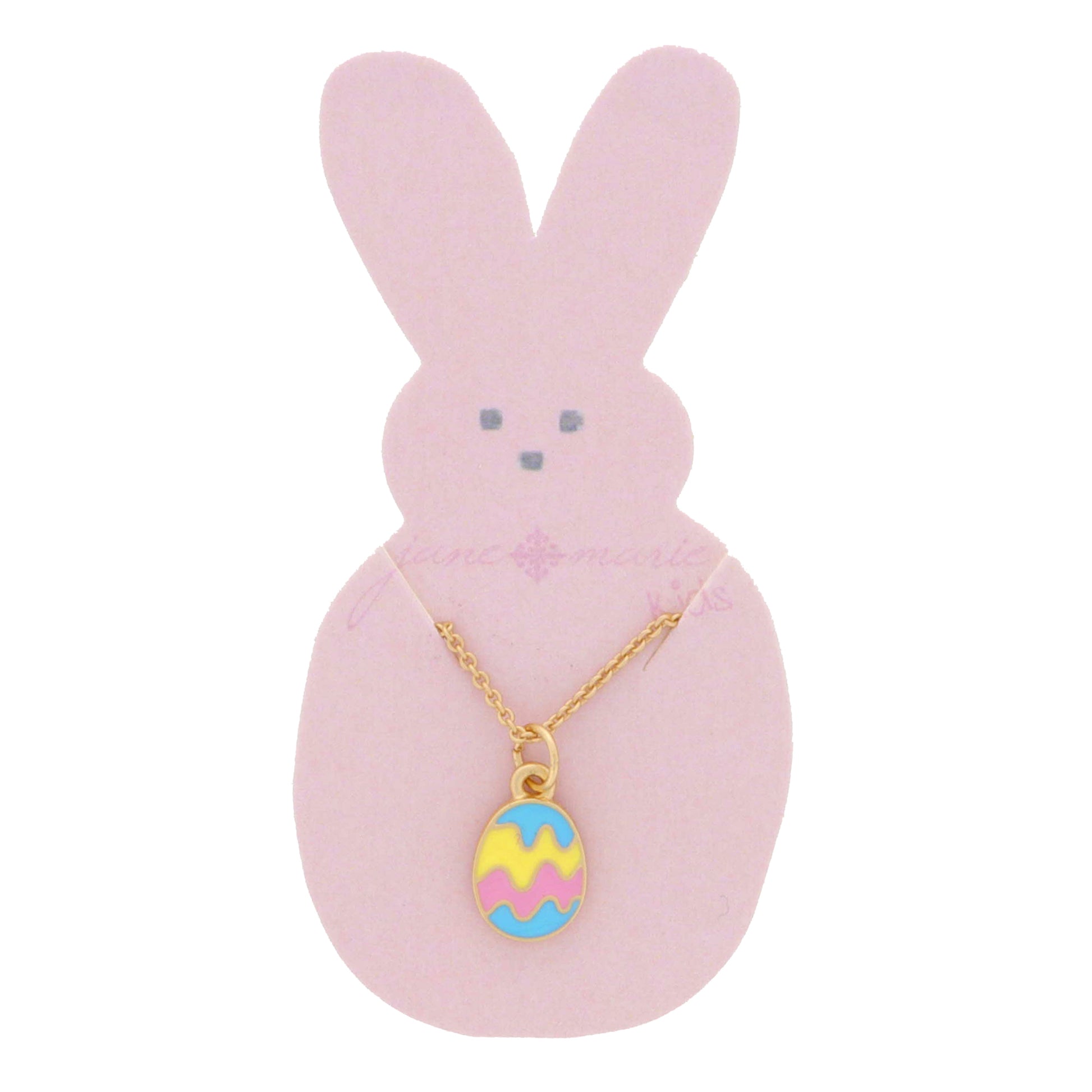 Kids Pastel Enamel Easter Egg Necklace